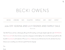 Tablet Screenshot of beckiowens.com